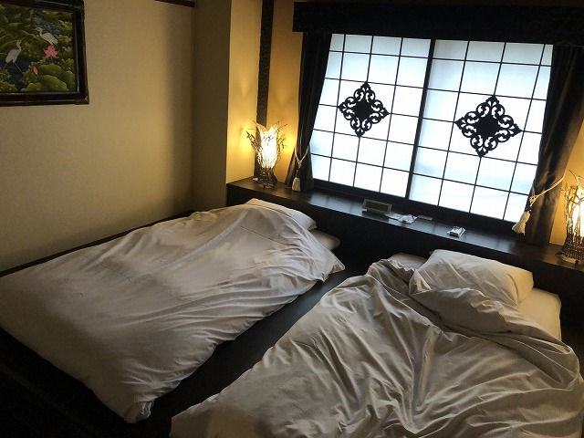 アンダリゾート伊豆高原の別館 テラスつきファミリー&グループルーム(2間)寝室